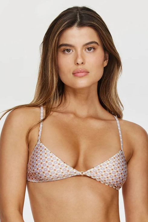 Gottex Flirtt Vacation Mode V-Neck Bralette Bikini Top
